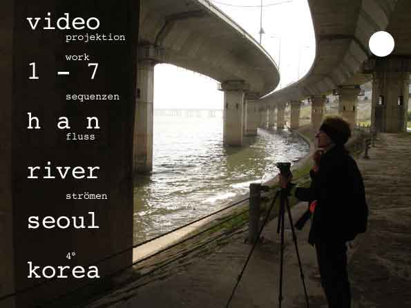 han river seoul video projektion